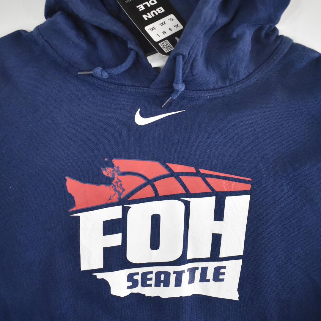 Vintage Nike Foh Seattle Basketball Hoodie