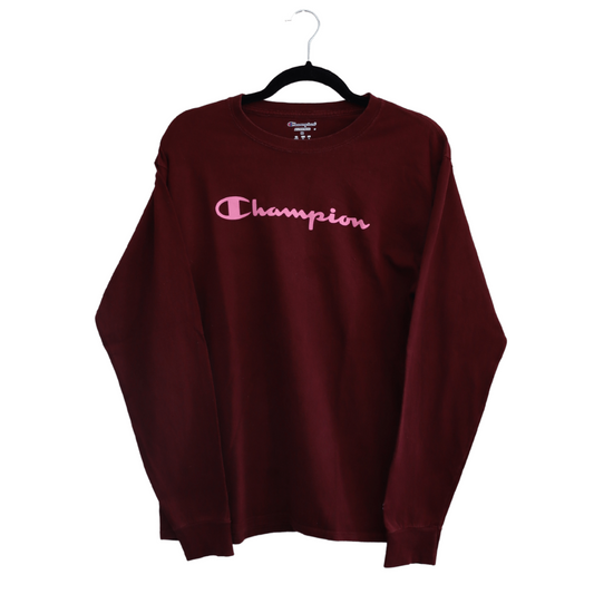 Champion wine T-shirt with printed logo