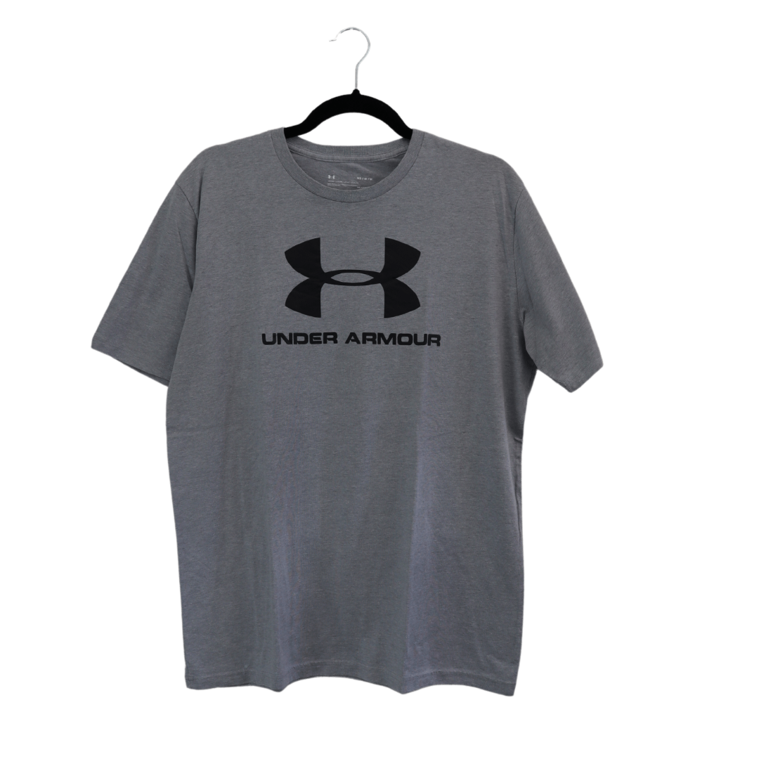 Under Armour gray T-shirt with printed logo