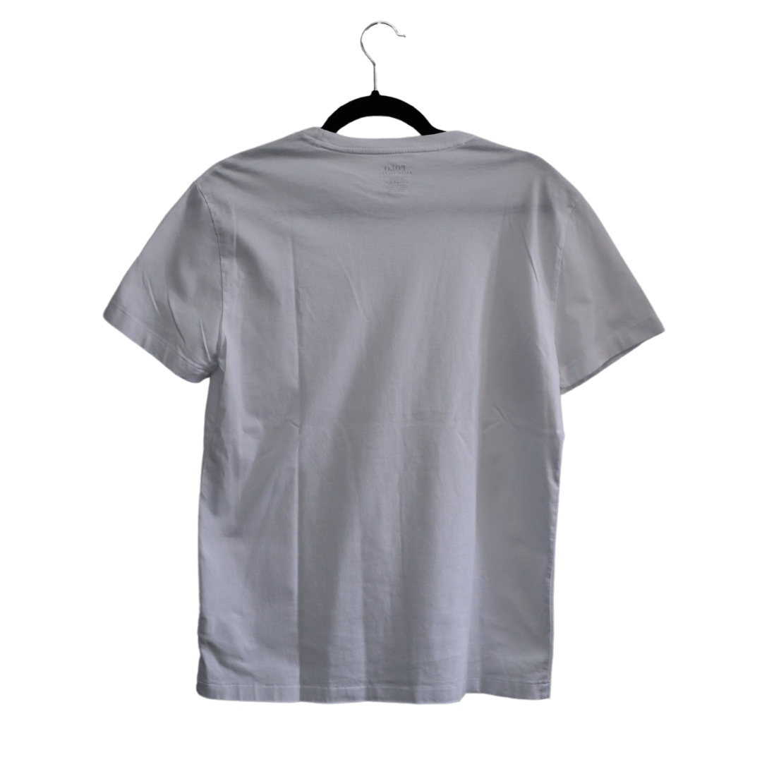 Polo white T-shirt with embroidered logo