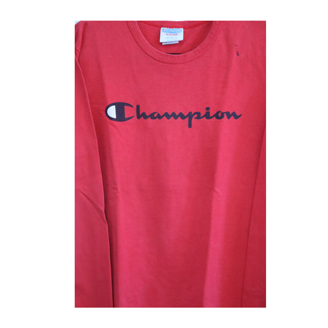 Champion red T-shirt with printed logo