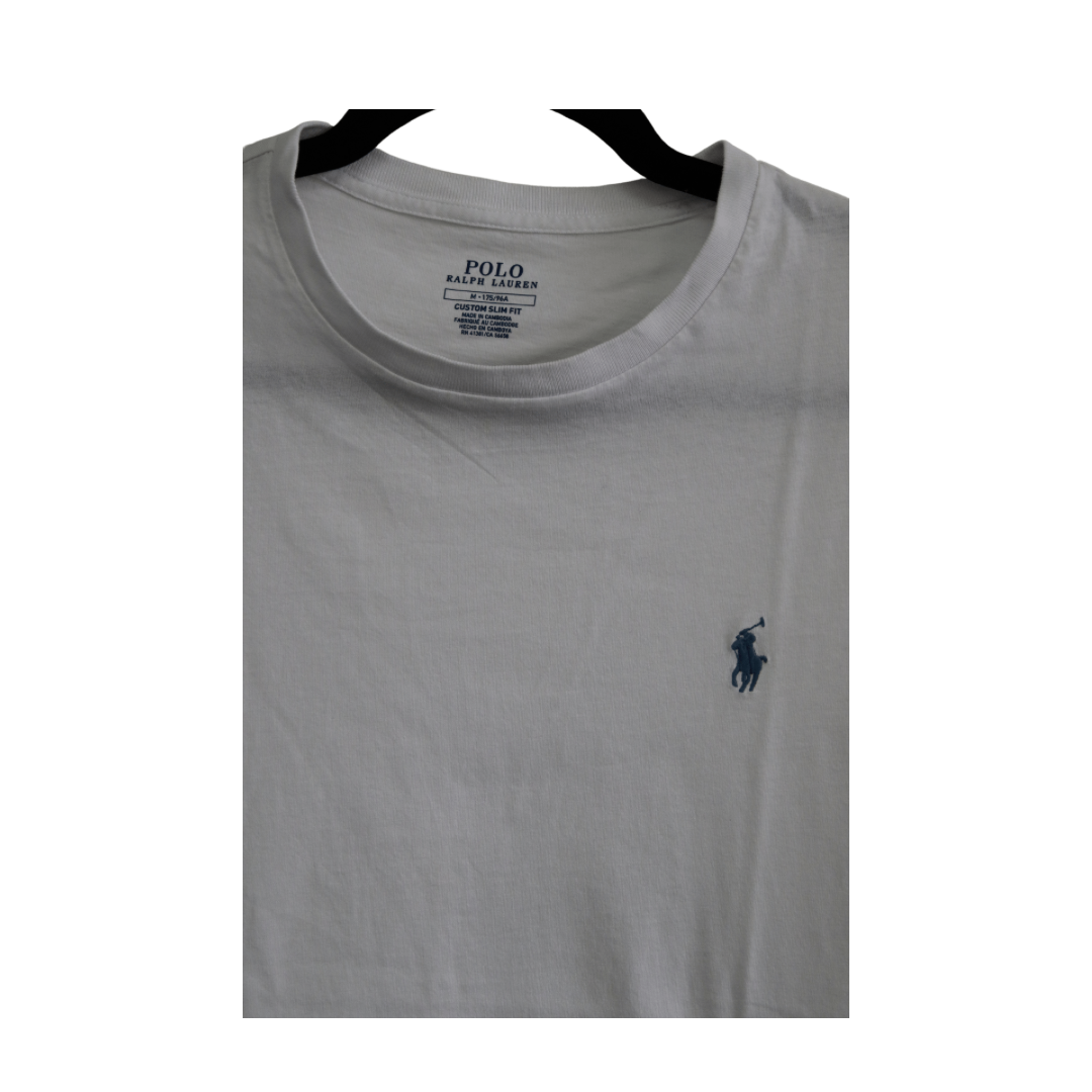 Polo white T-shirt with embroidered logo
