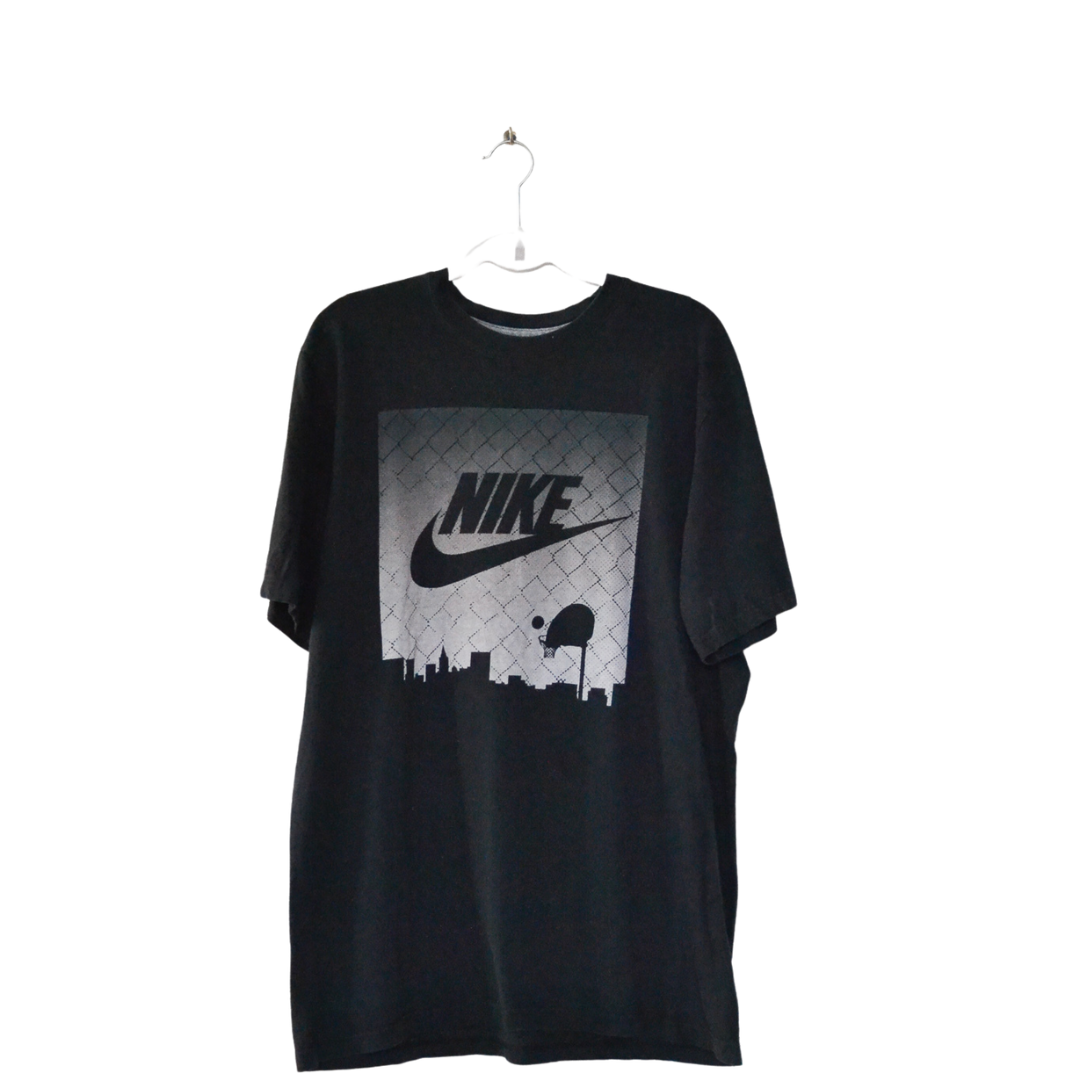 Nike black T-shirt with printed logo